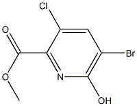 Methyl 5-broMo-3-chloro-6-hydroxypicolinate Struktur