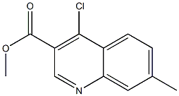 Methyl 4-chloro-7-Methylquinoline-3-carboxylate Struktur