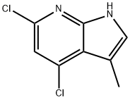 4,6-Dichloro-3-Methyl-1H-pyrrolo[2,3-b]pyridine Struktur