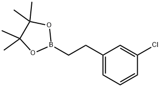 2-[2-(3-Chlorophenyl)ethyl]-4,4,5,5-tetraMethyl-1,3,2-dioxaborolane Struktur