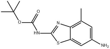 tert-butyl (6-aMino-4-Methylbenzo[d]thiazol-2-yl)carbaMate Struktur