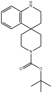 tert-butyl 2',3'-dihydro-1'H-spiro[piperidine-4,4'-quinoline]-1-carboxylate Struktur