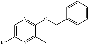 5-BroMo-2-benzyloxy-3-Methyl pyrazine Struktur