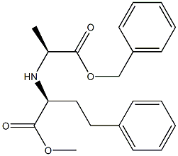 2-(((S)-1-(Benzyloxy)-1-oxopropan-2-yl)aMino)-4-phenylbutanoic Acid (S)-Methyl Ester Struktur