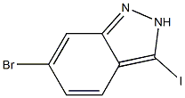 6-BroMo-3-iodo-2H-indazole Struktur