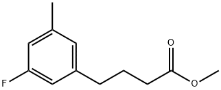 Methyl 4-(3-fluoro-5-Methylphenyl)butanoate Struktur