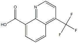 4-Trifluoromethyl-8-quinolinecarboxylic acid Struktur