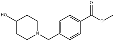 methyl 4-[(4-hydroxypiperidin-1-yl)methyl]benzoate Struktur