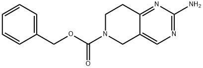 2-AMino-7,8-dihydro-5H-pyrido[4,3-d]pyriMidine-6-carboxylic acid benzyl ester Struktur