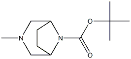 3-Methyl-3,8-diaza-bicyclo[3.2.1]octane-8-carboxylic acid tert-butyl ester Struktur