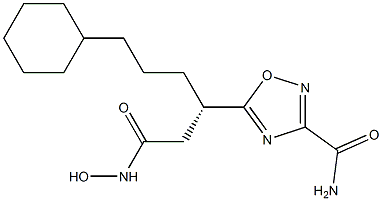 (S)-5-(6-cyclohexyl-1-(hydroxyaMiNA)-1-oxohexan-3-yl)-1,2,4-oxadiazole-3-carboxaMide Struktur