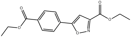 Ethyl 5-[4-(Ethoxycarbonyl)phenyl]isoxazole-3-carboxylate Struktur