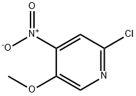 2-chloro-5-Methoxy-4-nitropyridine Struktur