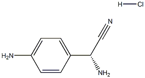 (R)-2-aMino-2-(4-aMinophenyl)acetonitrile hydrochloride Struktur