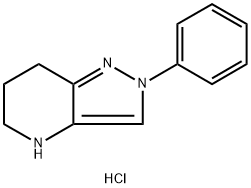 2-Phenyl-4,5,6,7-tetrahydro-2H-pyrazolo[4,3-b]pyridine hydrochloride Struktur