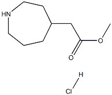 Methyl 2-(azepan-4-yl)acetate hydrochloride Struktur