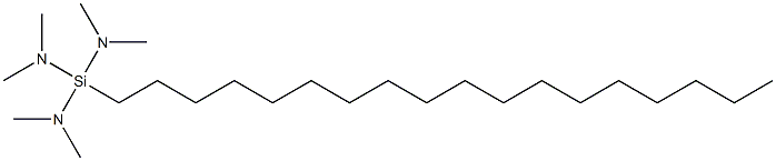 n-OCTADECYLTRIS(DIMETHYLAMINO)SILANE Struktur