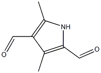 3,5-diMethyl-1H-pyrrole-2,4-dicarbaldehyde Struktur