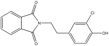 N-(4-Hydroxy-3-chlorophenylethyl)phthaliMide Struktur