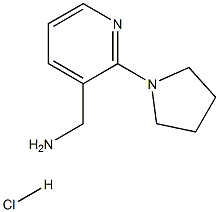 (2-(Pyrrolidin-1-yl)pyridin-3-yl)MethanaMine hydrochloride Struktur