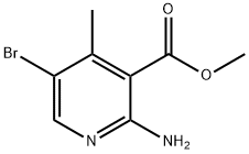 2-AMino-5-broMo-4-Methyl-nicotinic acid Methyl ester Struktur