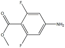 Benzoic acid, 4-aMino-2,6-difluoro-, Methyl ester Struktur