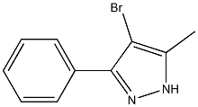 4-broMo-5-Methyl-3-phenyl-1H-pyrazole Struktur