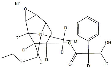 N-ButylscopolaMMoniuM BroMide-d9 Struktur