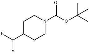 tert-butyl 4-(difluoroMethyl)piperidine-1-carboxylate Struktur