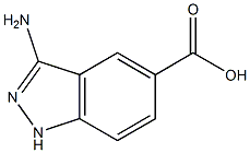 3-aMino-1H-indazole-5-carboxylic acid Structure