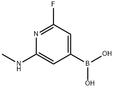 6-fluoro-N,N-diMethyl-4-(4,4,5,5-tetraMethyl-1,3,2-dioxaborolan-2-yl)pyridin-2-aMine Struktur