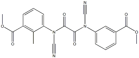 N,N'-Bis-cyanoMethyl-N,N'-bis-(3-Methoxycarbonyl-phenyl)-oxalaMide Struktur