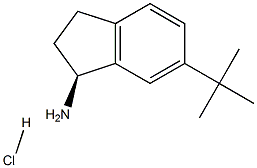 (S)-6-(tert-butyl)-2,3-dihydro-1H-inden-1-aMine hydrochloride Struktur