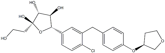 (2R,3R,4R,5S)-5-(4-chloro-3-(4-((S)-tetrahydrofuran-3-yloxy)benzyl)phenyl)-2-(2-hydroxyethyl)tetrahydrofuran-2,3,4-triol