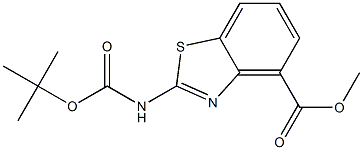 2-tert-ButoxycarbonylaMino-benzothiazole-4-carboxylic acid Methyl ester Struktur