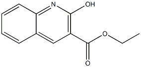 2-Hydroxy-quinoline-3-carboxylic acid ethyl ester Struktur