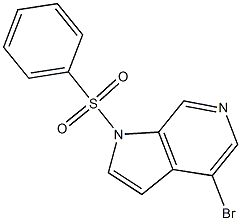 4-broMo-1-(phenylsulfonyl)-1H-pyrrolo[2,3-c]pyridine Struktur