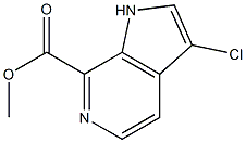 3-Chloro-6-azaindole-7-carboxylic acid Methyl ester Struktur