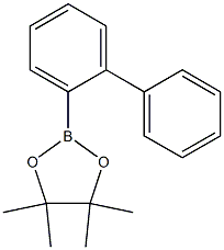 2-(biphenyl-2-yl)-4,4,5,5-tetraMethyl-1,3,2-dioxaborolane Struktur