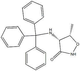 (4R,5S)-5-Methyl-4-(tritylaMino)isoxazolidin-3-one Struktur