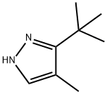 3-(tert-Butyl)-4-Methyl-1H-pyrazole Struktur