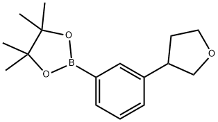 4,4,5,5-tetraMethyl-2-(3-(tetrahydrofuran-3-yl)phenyl)-1,3,2-dioxaborolane Struktur