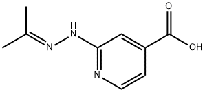 2-(2-(Propan-2-ylidene)hydrazinyl)isonicotinic acid Struktur