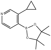 3-cyclopropyl-4-(4,4,5,5-tetraMethyl-1,3,2-dioxaborolan-2-yl)pyridine Struktur