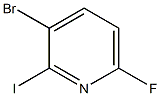 3-broMo-6-fluoro-2-iodopyridine Struktur