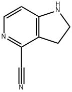 2,3-Dihydro-1H-pyrrolo[3,2-c]pyridine-4-carbonitrile Struktur