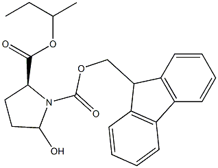 (2S)-1-((9H-Fluoren-9-yl)Methyl) 2-Butyl 5-Hydroxypyrrolidine-1,2-dicarboxylate Struktur