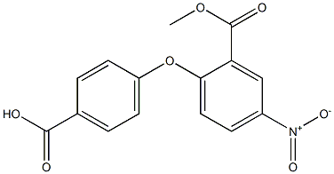 4-(2-(Methoxycarbonyl)-4-nitrophenoxy)benzoic Acid Struktur