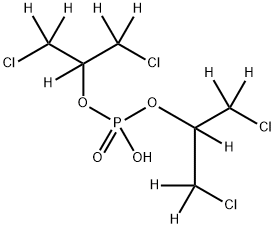 Bis(1,3-dichloro-2-propyl) Phosphate-d10 Struktur