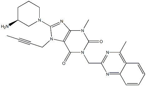 (S)-8-(3-aMinopiperidin-1-yl)-7-(but-2-ynyl)-3-Methyl-1-((4-Methylquinazolin-2-yl)Methyl)-1H-purine-2,6(3H,7H)-dione